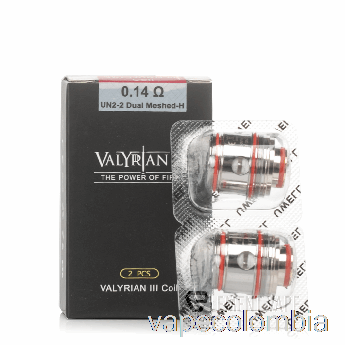 Vape Desechable Uwell Valyrian 3 Bobinas De Repuesto 0.14ohm Un2-2 Bobinas